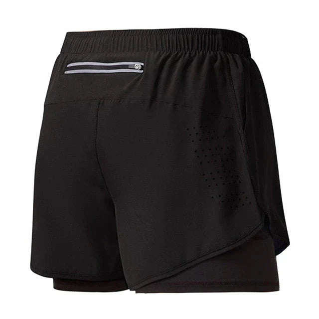 Schnelltrocknende Herren Laufshorts mit Reißverschluss