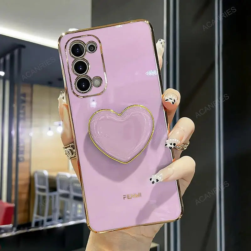Luxus Liebe Herz Halter Beschichtungsgehäuse Für Samsung