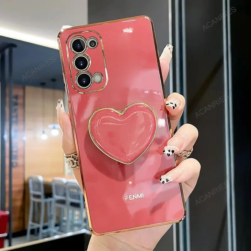 Luxus Liebe Herz Halter Beschichtungsgehäuse Für Samsung