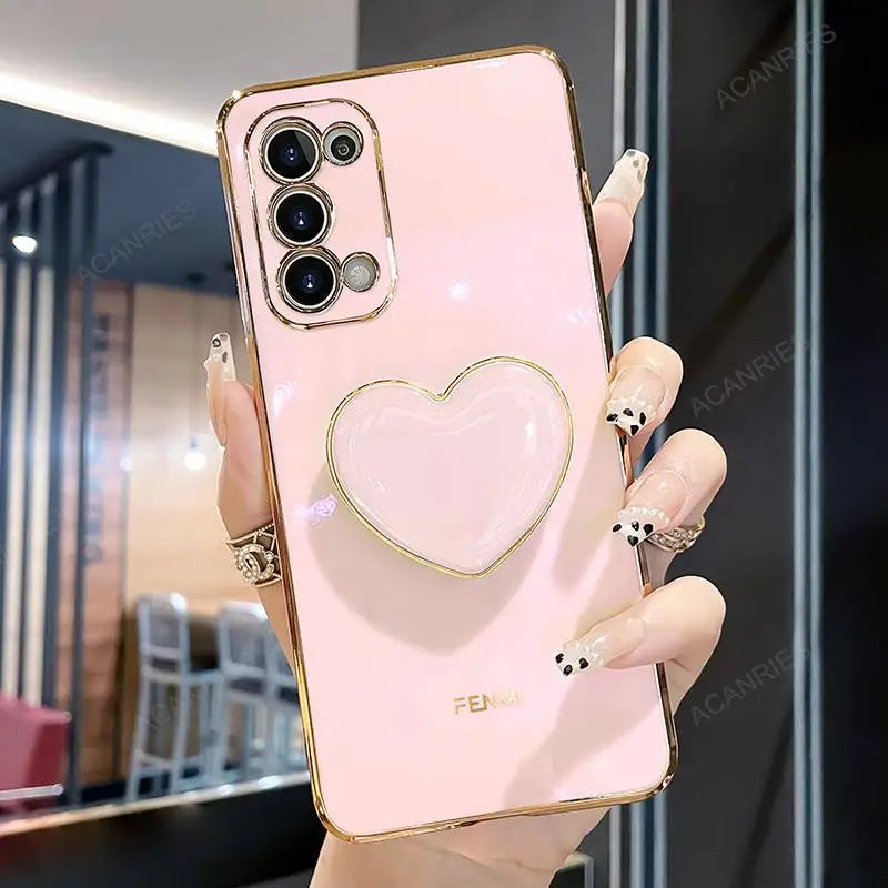 Luxus Liebe Herz Halter Beschichtungsgehäuse Für Samsung