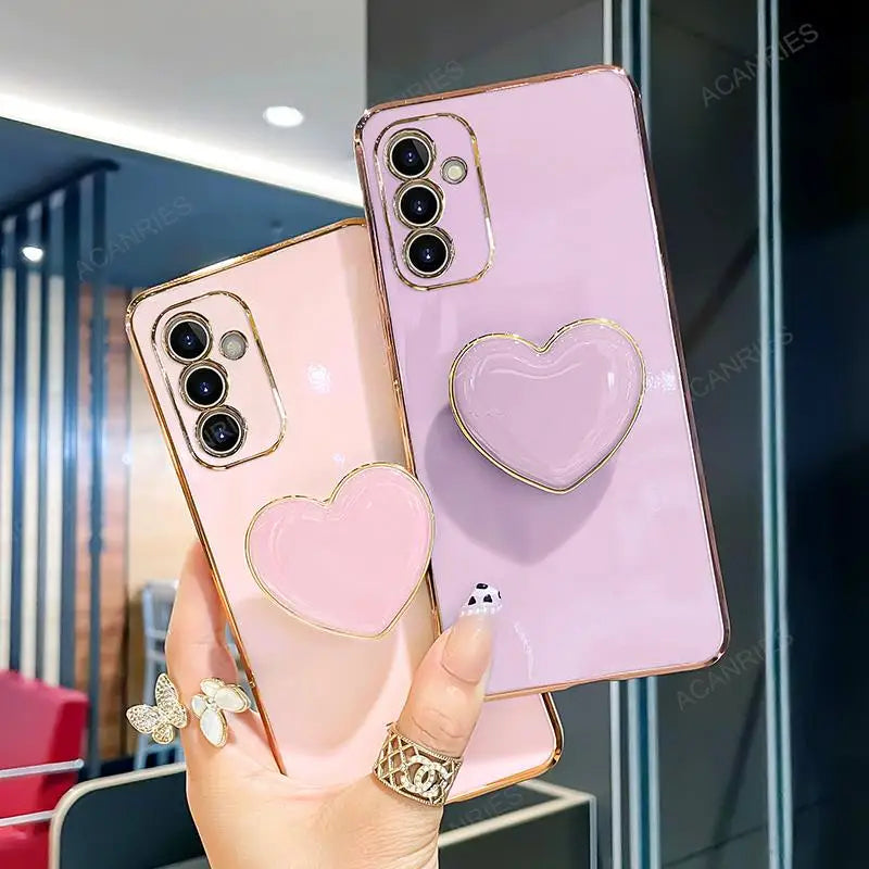 Luxus Liebe Herz Halter Beschichtungsgehäuse Für Samsung