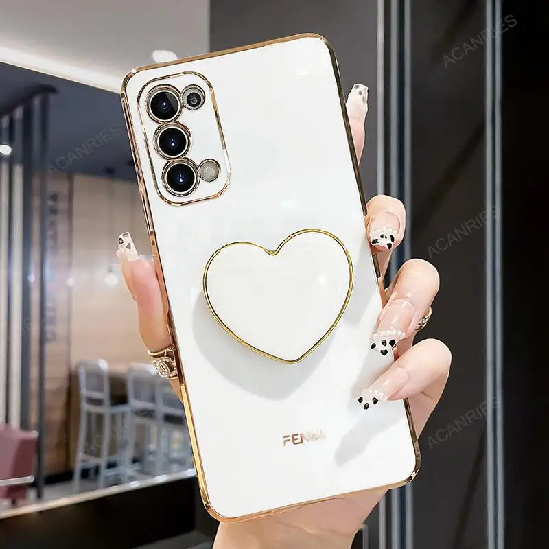 Luxus Liebe Herz Halter Beschichtungsgehäuse Für Samsung