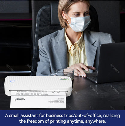 Sandsberg | Tragbarer tintenloser Bluetooth A4 Thermodrucker