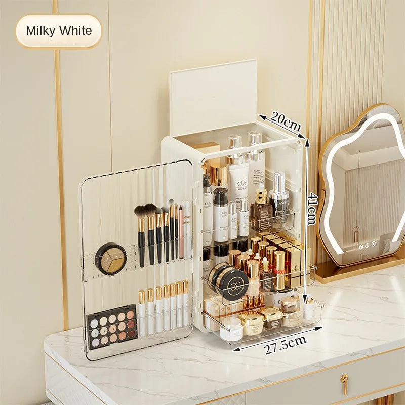 Sandsberg | Luxo Luxus Make-up Aufbewahrungsbox – Staubdichter Kosmetik-Organizer mit magnetischer Tür