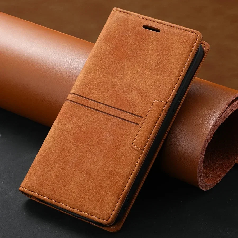 Sandsberg Leder Wallet Hülle Flip Case - Google Pixel