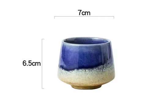 Keramische Kaffeetasse im kreativen Lattebecher Kaffeetasse Japanisch Vintage Frühstück Milchbecher 200ml