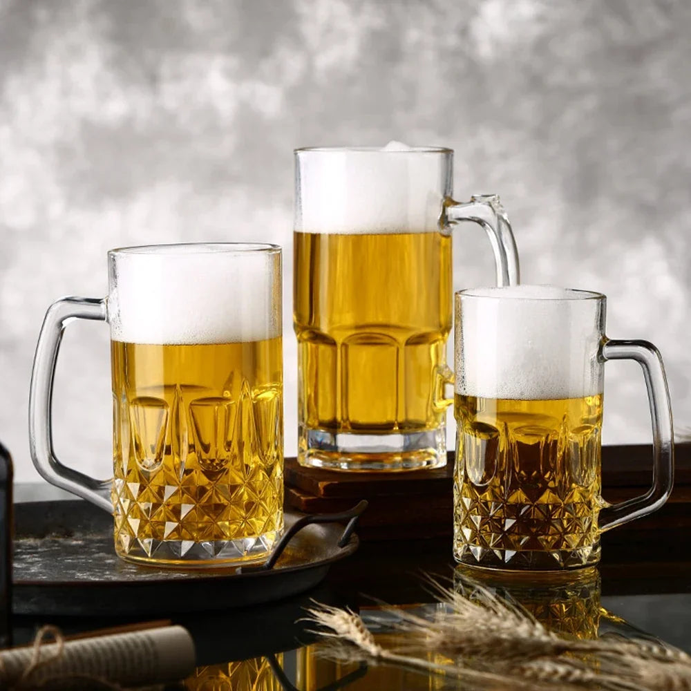 20 - 40oz (600-1200ML) Dickes Glas Hochkapazitäts Transparentes Bierkrug