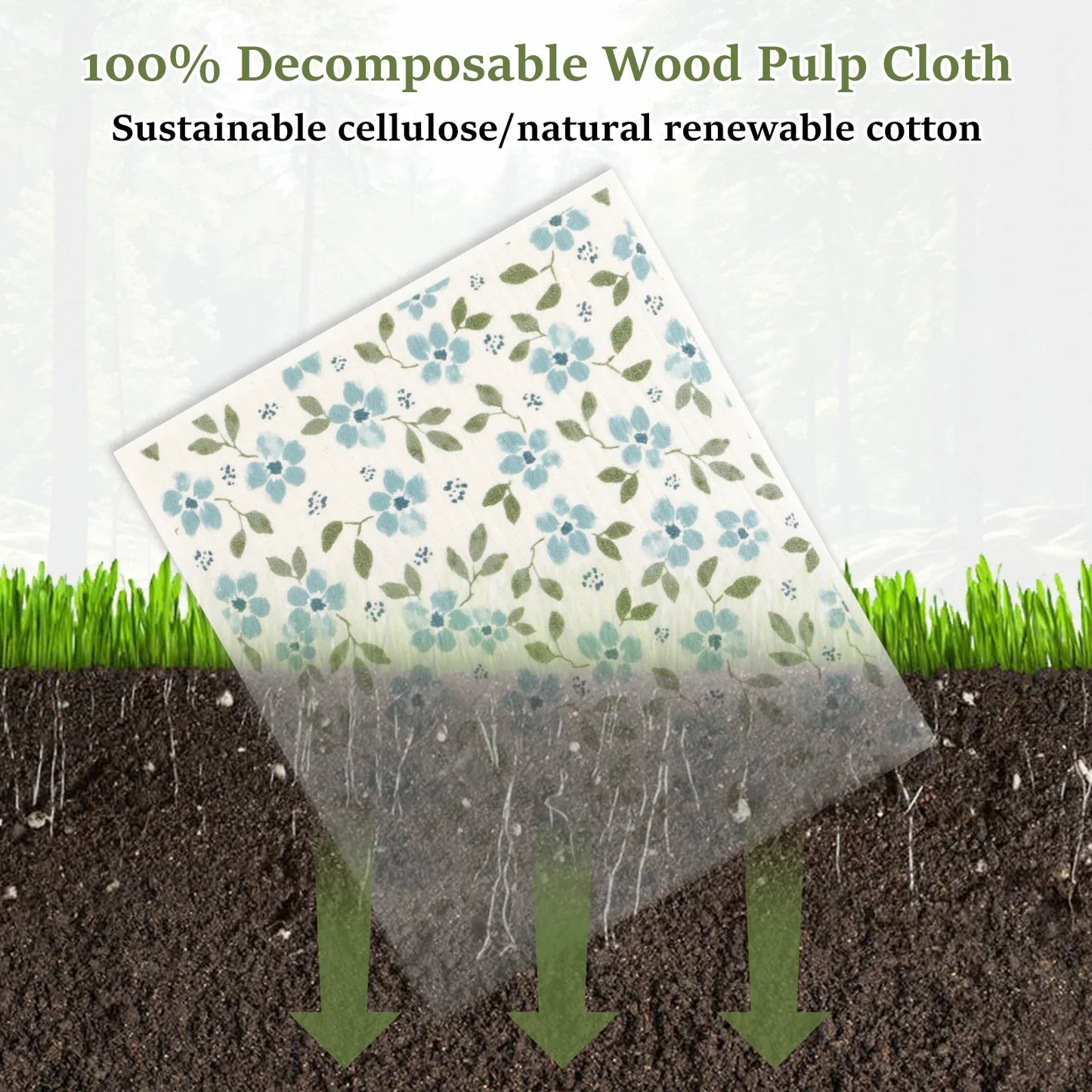 Sandsberg | Schnell absorbierendes wiederverwendbares Reinigungstuch