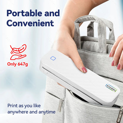 Sandsberg | Tragbarer tintenloser Bluetooth A4 Thermodrucker