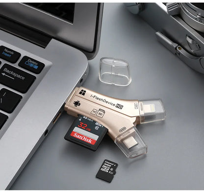 Sandsberg | 4 In 1 Flash Drive Kartenleser