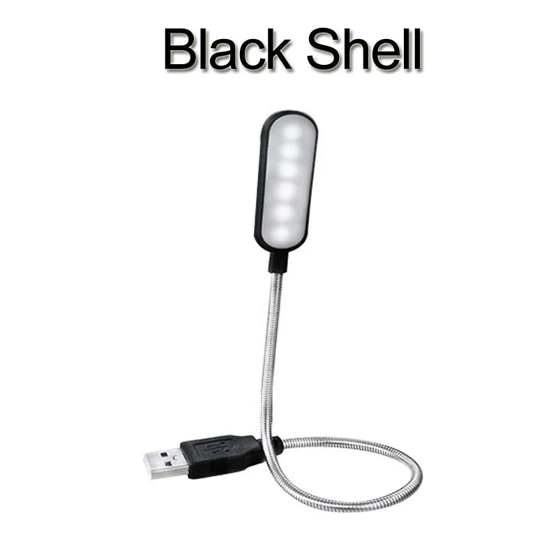 USB LED Mini Buchlicht - Flexible 6 LEDs für Power Bank, Laptop, Notebook, PC
