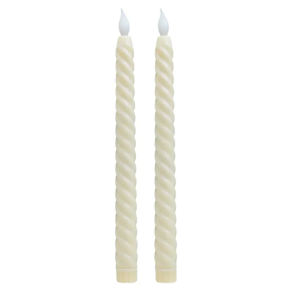 Sandsberg-Teelicht - Lange LED-Bougies mit Sandsberg-Docht für Weihnachten