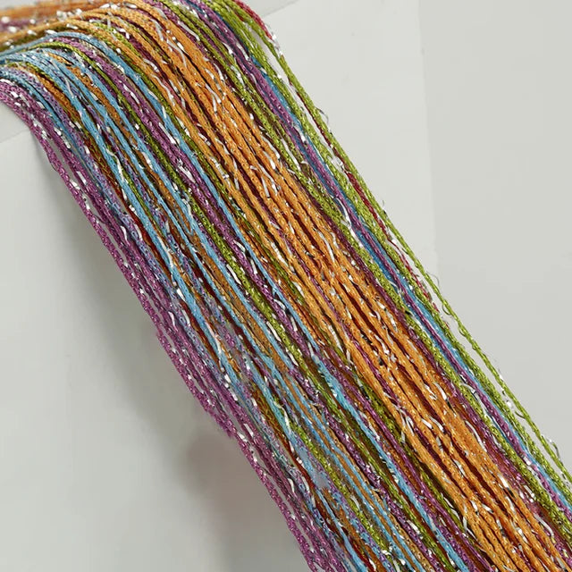 Elegante Silbergraue Quastenvorhang - 100x200cm