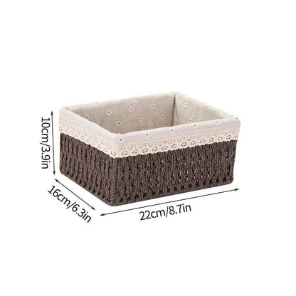 Sandsberg | Stylischer geflochtener Storage Basket – Vielseitiger Organizer für Spielzeug, Snacks und Kleidung mit praktischen Griffen