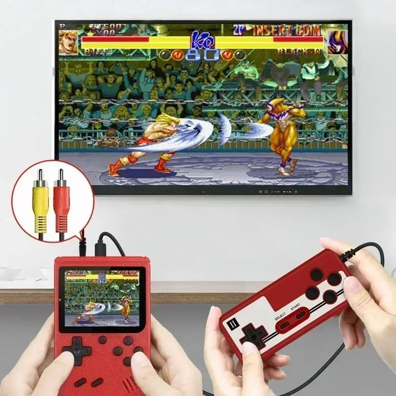 Mini Retro Handheld-Videospielkonsole - 3,0-Zoll-LCD, 500 integrierte 8-Bit-Spiele, perfektes Weihnachtsgeschenk für Kinder