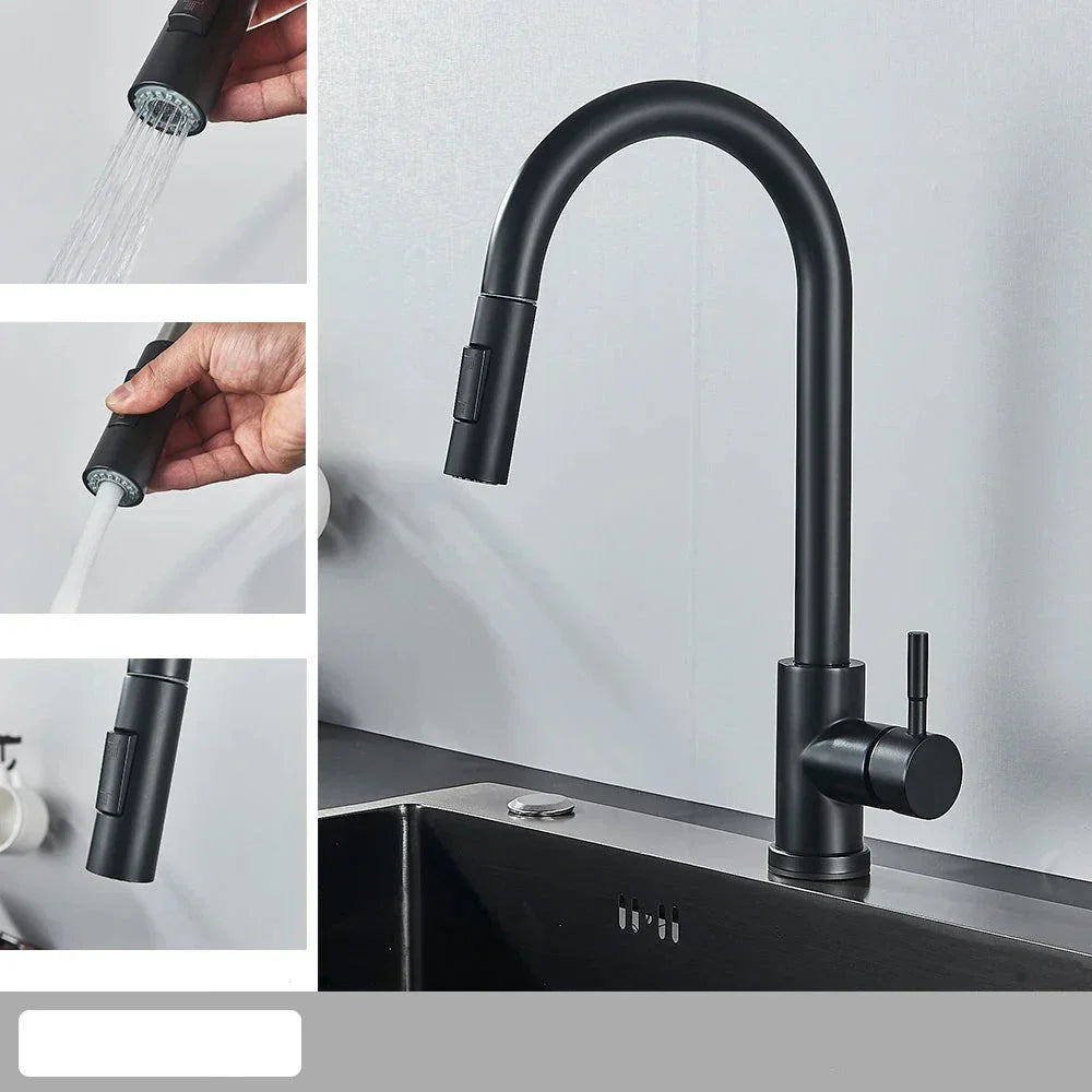 FlexStream Wasserhahn - Stilvolle Küchenarmatur mit flexiblem Auslauf