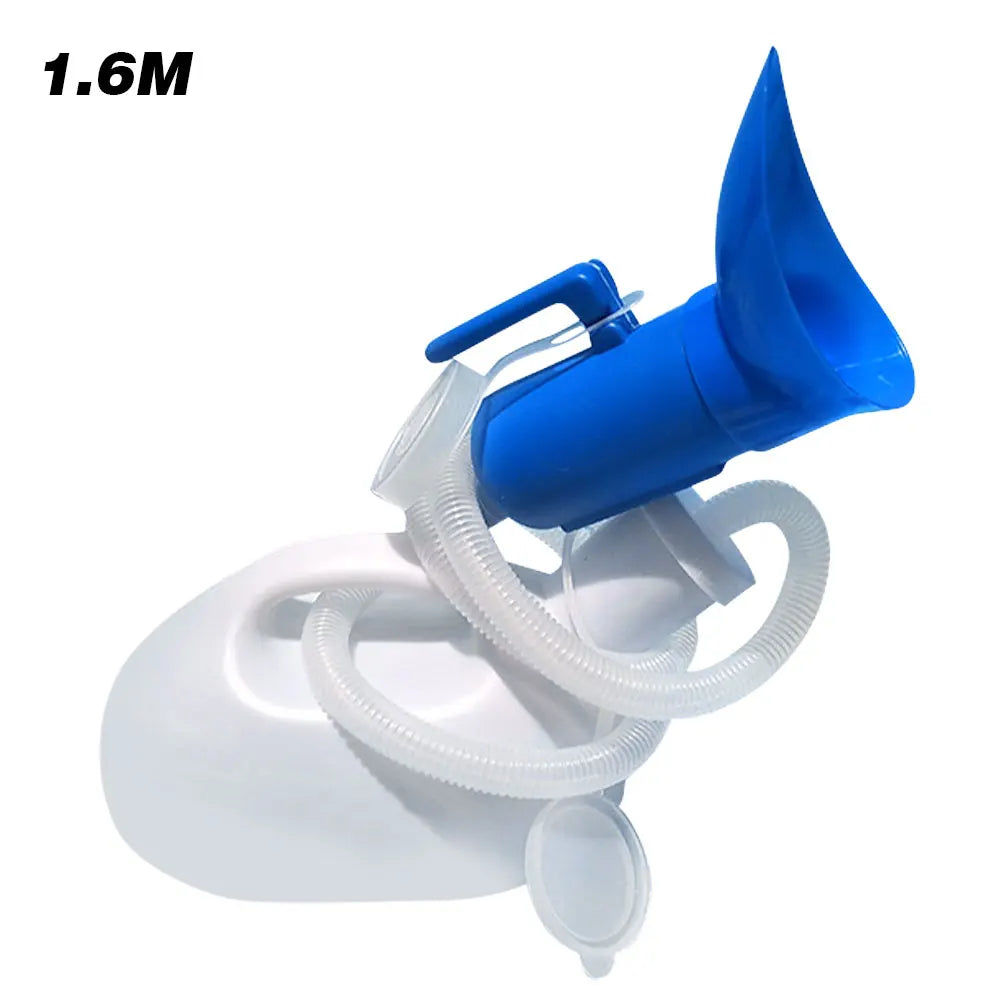 Tragbares Urinal mit Verlängerungsschlauch: 2000ml Kapazität für Männer und Frauen - Ideal für Camping und Reisen