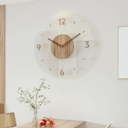 Sandsberg | Moderne Wanduhr aus Holz – Minimalistisches und elegantes Design für das Wohnzimmer