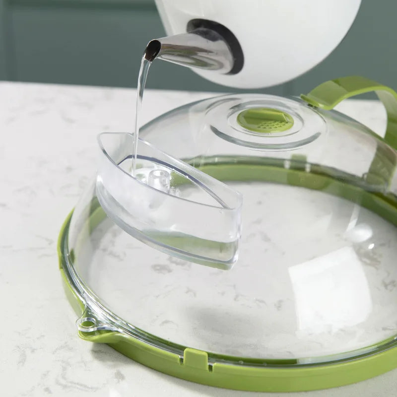 Sandsberg | Mikrowellen Spritzschutz mit Wasser Dampfgarer