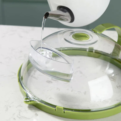 Sandsberg | Mikrowellen Spritzschutz mit Wasser Dampfgarer