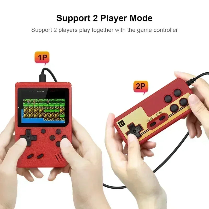 Mini Retro Handheld-Videospielkonsole - 3,0-Zoll-LCD, 500 integrierte 8-Bit-Spiele, perfektes Weihnachtsgeschenk für Kinder