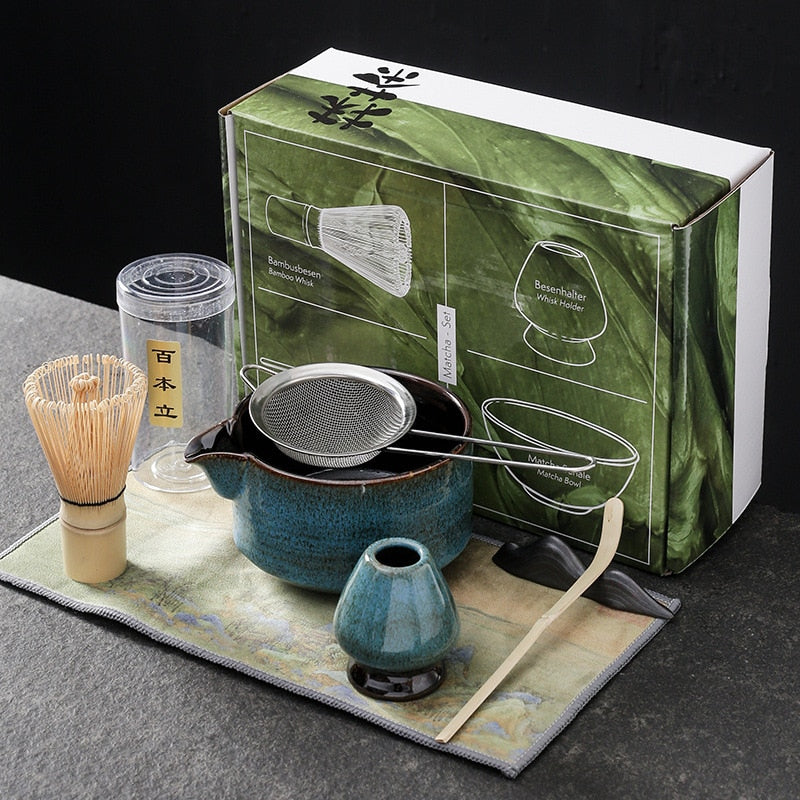 Japanischer Matcha, geeignet zum Bürsten einer Schüssel Tee, Schneebesen, Keramik-Ei-Schläger, Matcha für japanische Teezeremonie, Tee-Set manuell