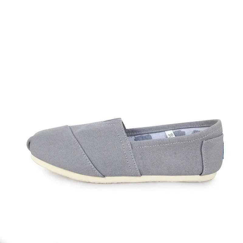 Männer und Frauen Einfarbige Schuhe Atmungsaktive Flache Canvas Flache Schuhe Einfarbig Weiche Leder Leinen Schuhe