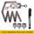 Aluminiumlegierung Multi-Winkel Lineal Finder: Messlineal mit 2 Bohr-Fliesen-Lochlocator - Essenzielles Werkzeug für Handwerker