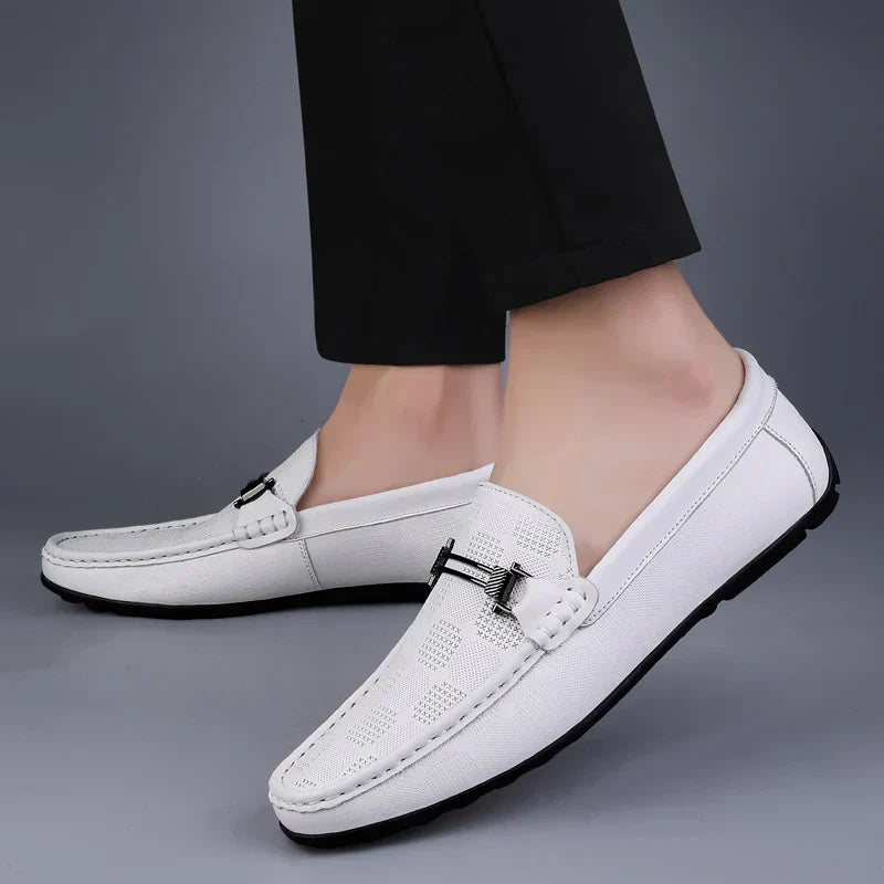 Italienischer Herrenloafer aus echtem Leder
