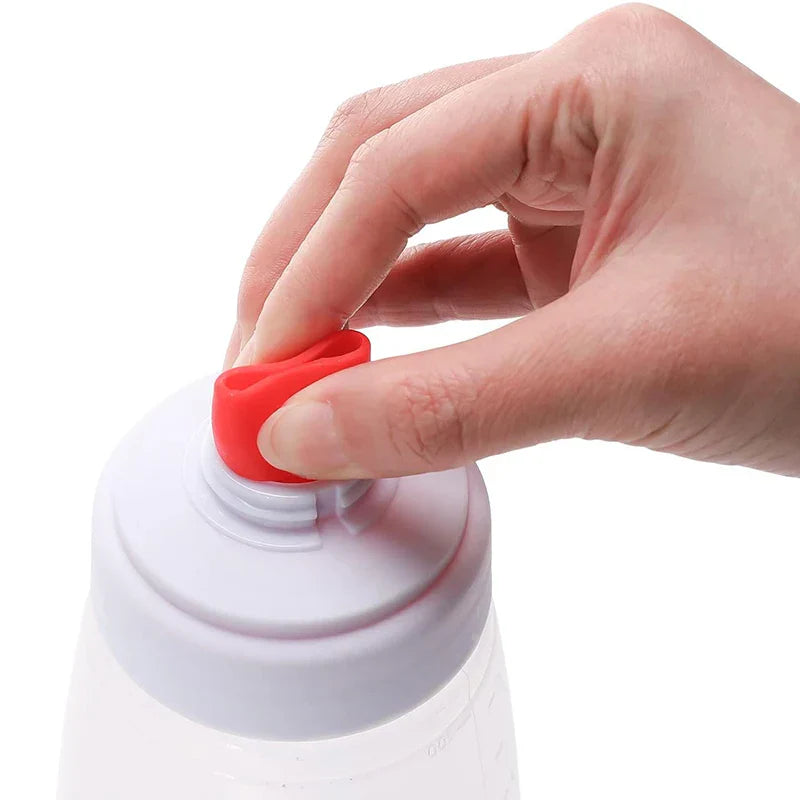 Sandsberg | Pfannkuchenteigspender-Mixer mit BlenderBall Drahttrinkflasche - Quetschflasche Pfannkuchen-Schüttler-Spender JT194 von LMETJMA
