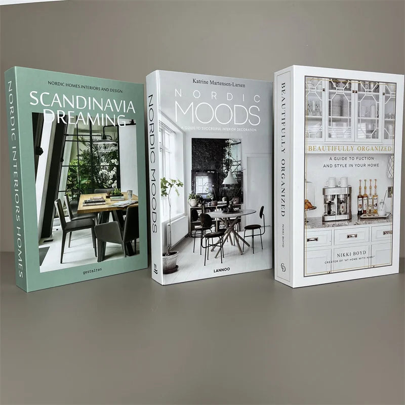 3pcs/Set Fake Books Dekoration Simulation Bücher Home Decor Geschenke Modische Luxus Wohnaccessoires Ornamente Studium Soft Buch Box Modell
