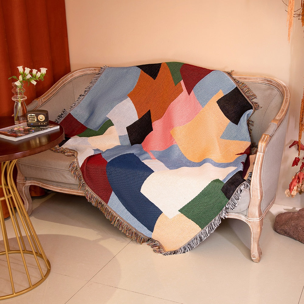 Bunte Gobelin-Mattendecke