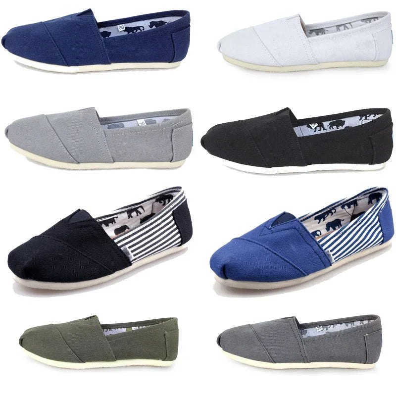 Männer und Frauen Einfarbige Schuhe Atmungsaktive Flache Canvas Flache Schuhe Einfarbig Weiche Leder Leinen Schuhe