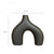 Stylish black and white ceramic vase