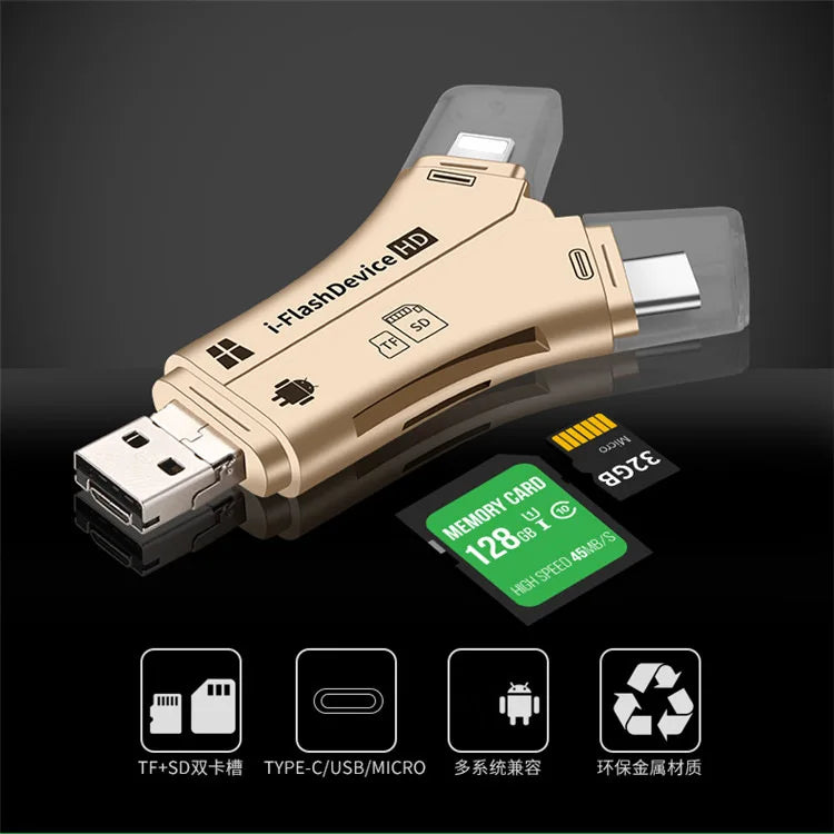 Sandsberg | 4 In 1 Flash Drive Kartenleser