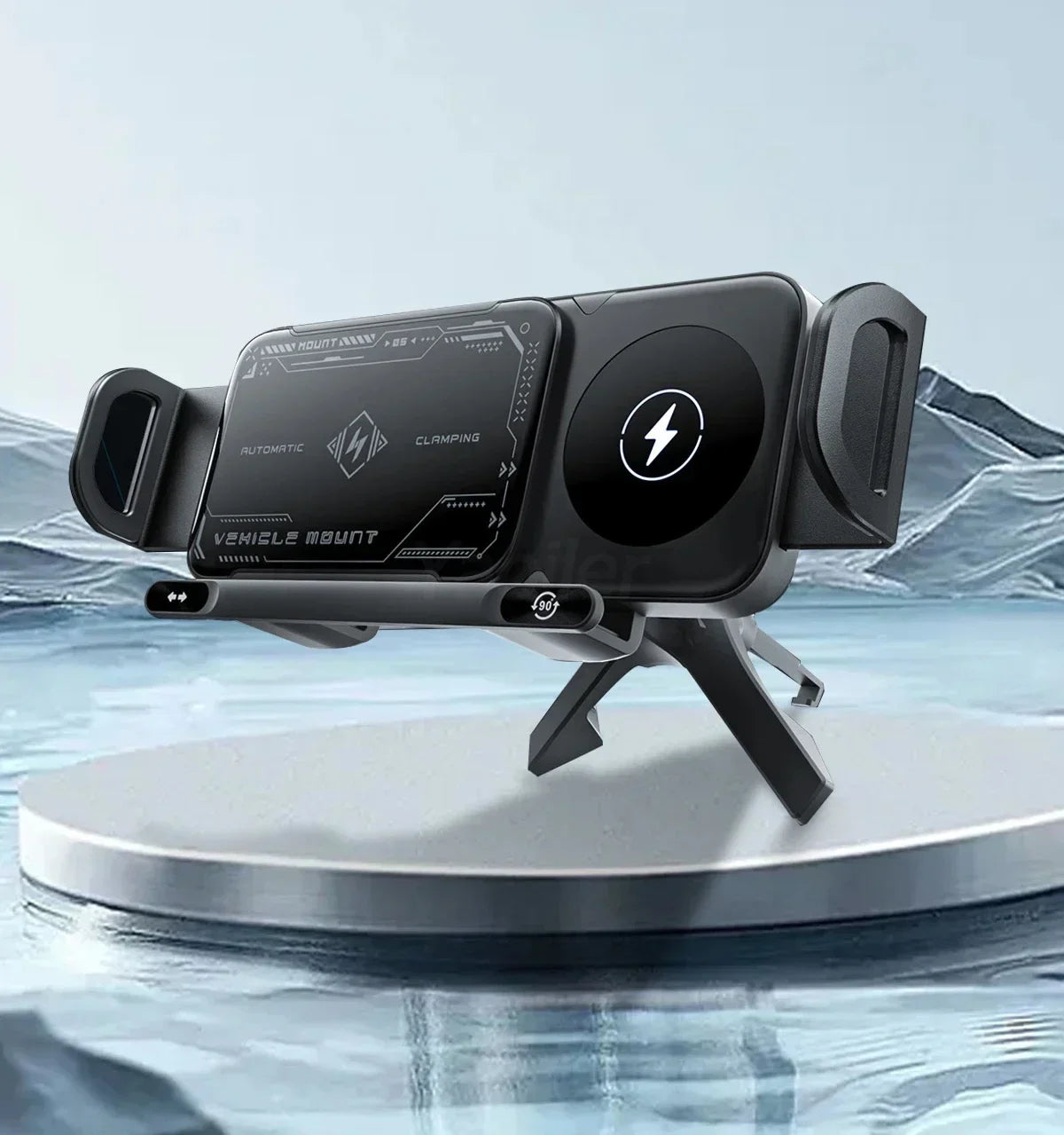 Sandsberg | Kabelloses Schnellladegerät Flip Auto Telefonhalter