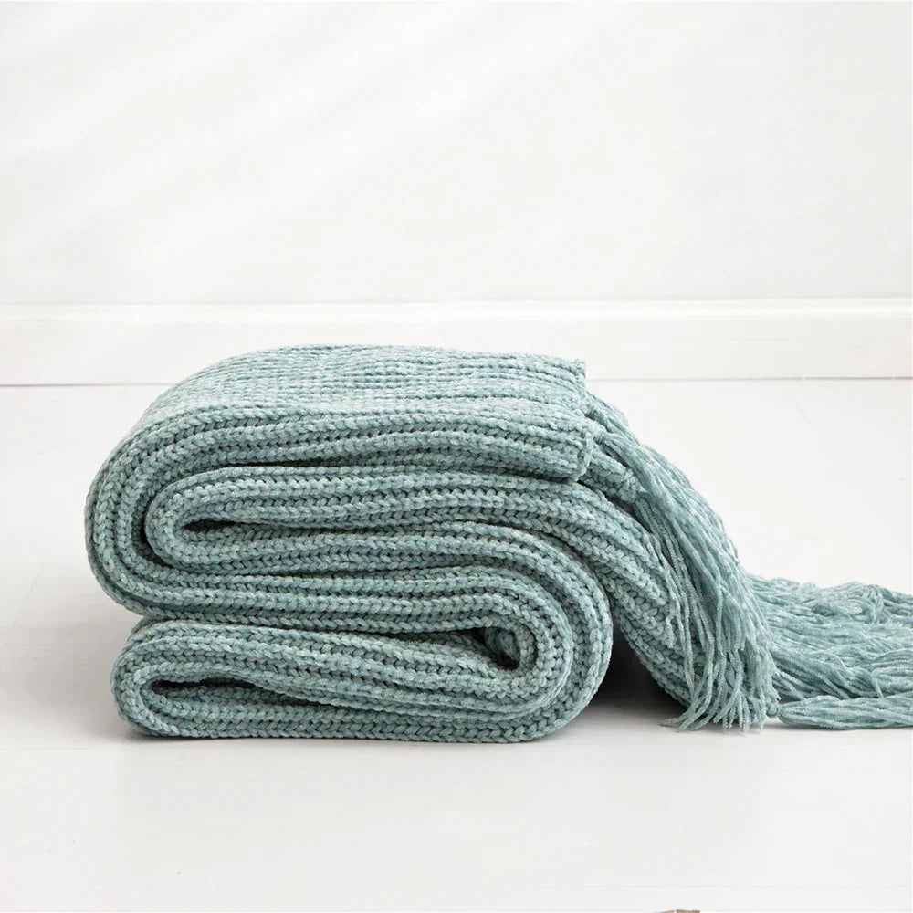 HeartCozy Decke – Luxe Chenille Decke mit Herzfransen
