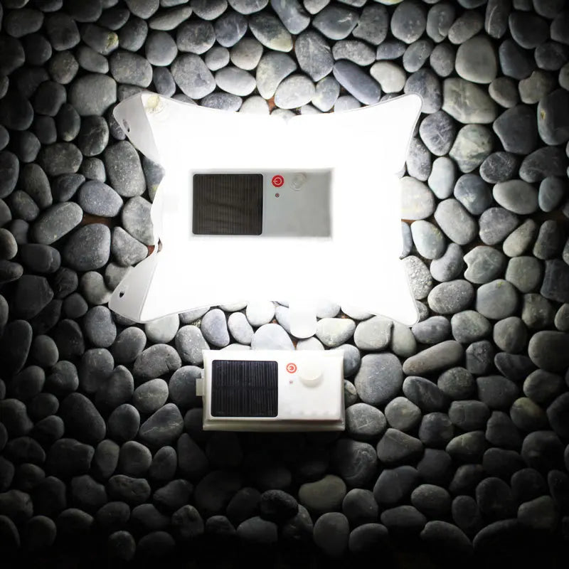 Sandsberg | Solarlampe in Transparenter Tasche – Energiesparende LED Lampe für Garten und Außenbereich