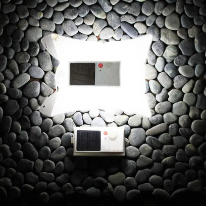 Sandsberg | Solarlampe in Transparenter Tasche – Energiesparende LED Lampe für Garten und Außenbereich