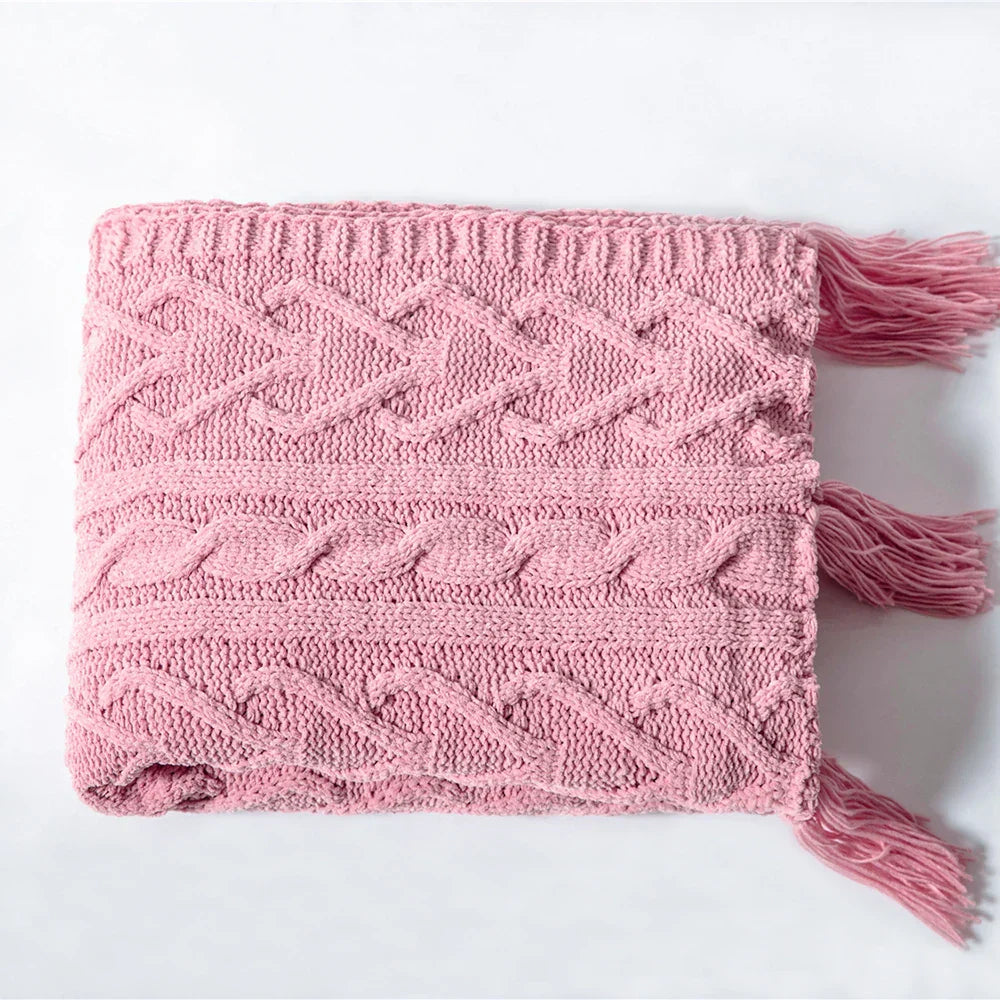 HeartCozy Decke – Luxe Chenille Decke mit Herzfransen