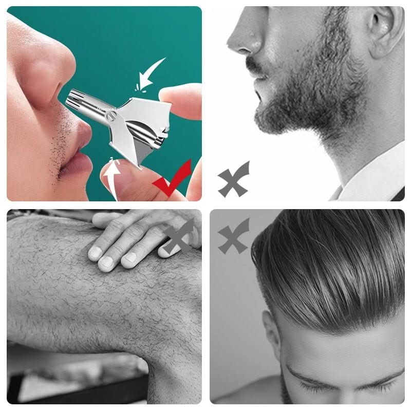 Sandsberg | Schmerzfreier Edelstahl-Trimmer für Nasen- und Ohrhaare