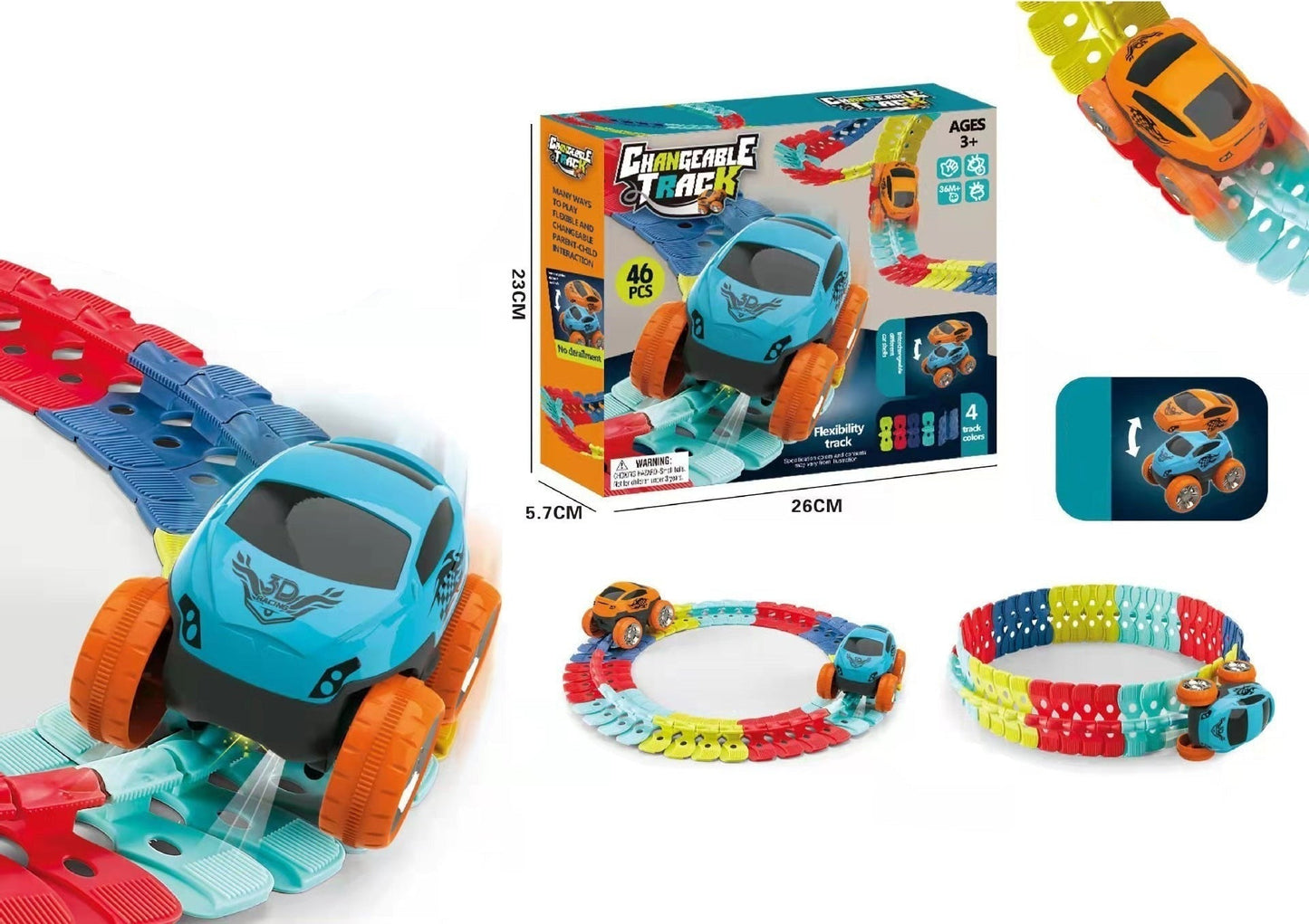 Sandsberg | FlexiTrack | Flexibles Leuchtspur-Set für Kinder