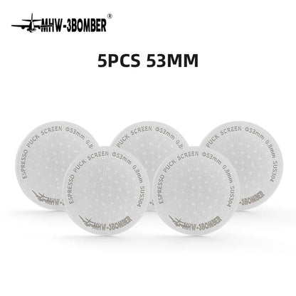 MHW-3BOMBER 51/53/58.5mm Espresso Puck Screen Doppel-Layer Metall Kaffee Wiederverwendbarer Filter