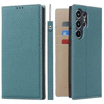 Sandsberg Echtleder-Brieftaschenhülle für Samsung Galaxy S23 Ultra