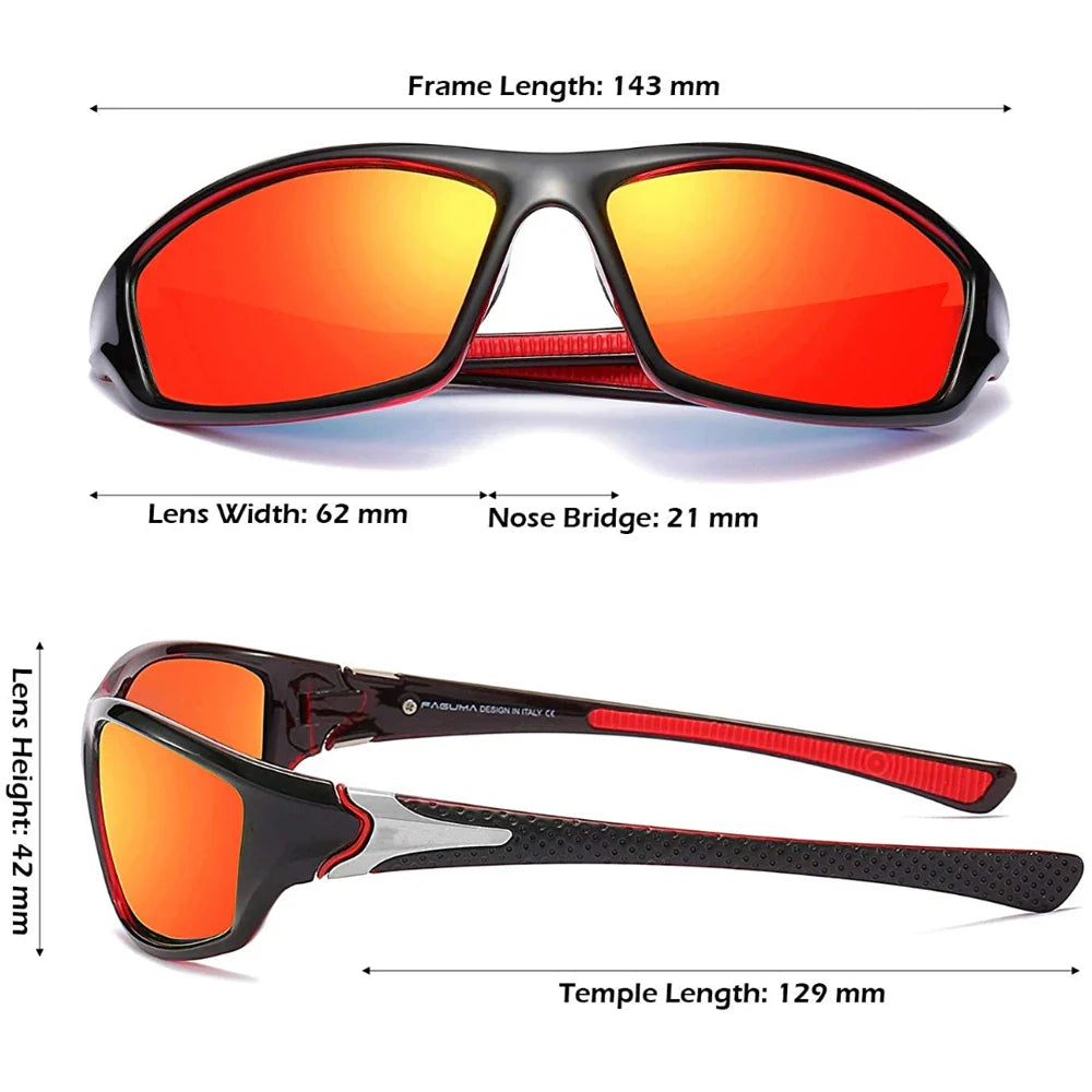 Sandsberg | Polarisierte UV400 Sonnenbrille Unisex Outdoor Sport Angeln Fahren Augenweide
