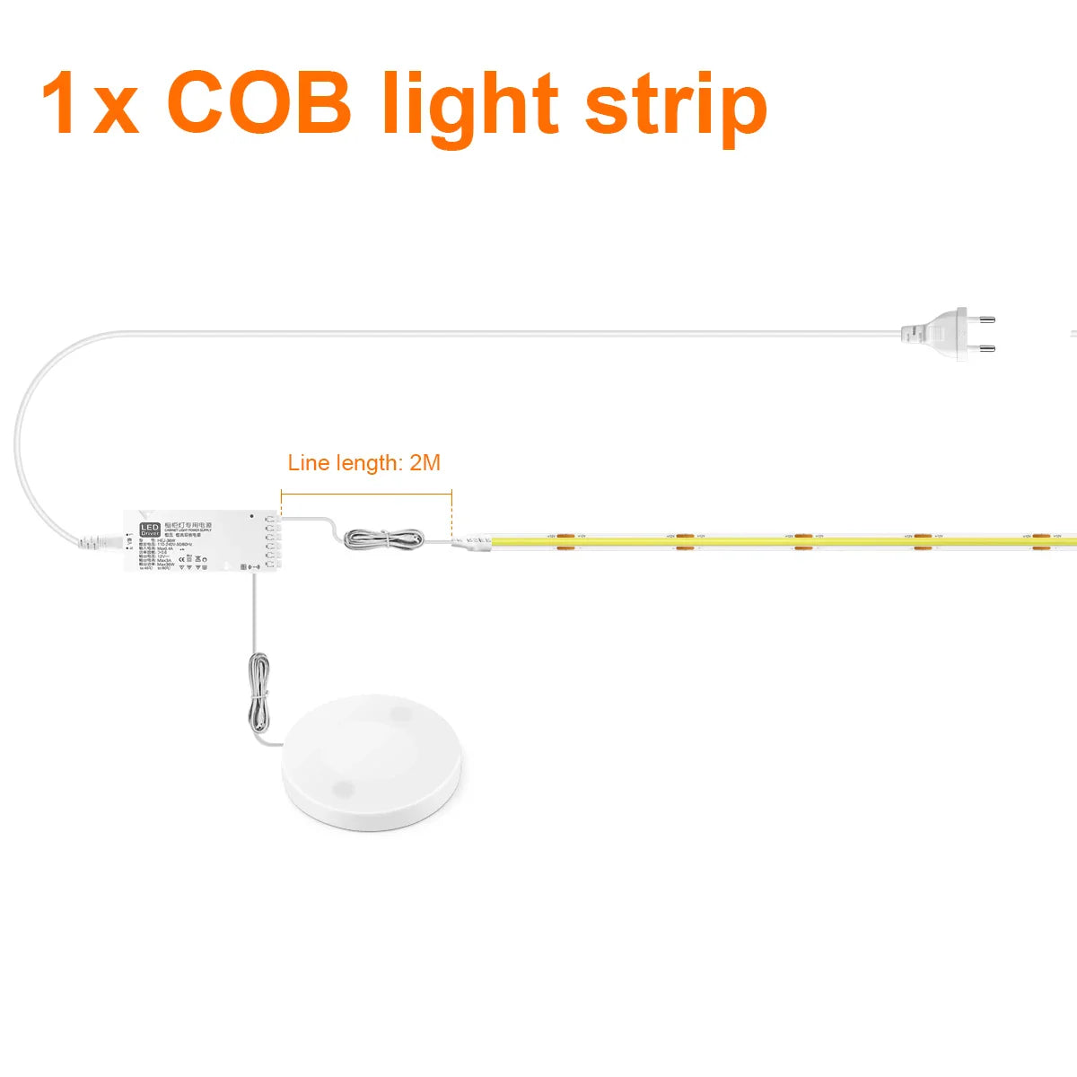 Sandsberg | Unter Schrank COB LED Streifenlicht mit Touch-Sensor