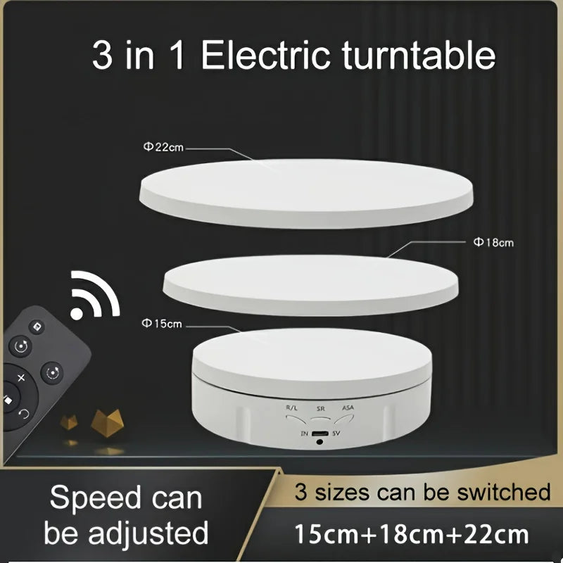 Drehteller, elektrischer, um 360 Grad drehbarer Displayständer