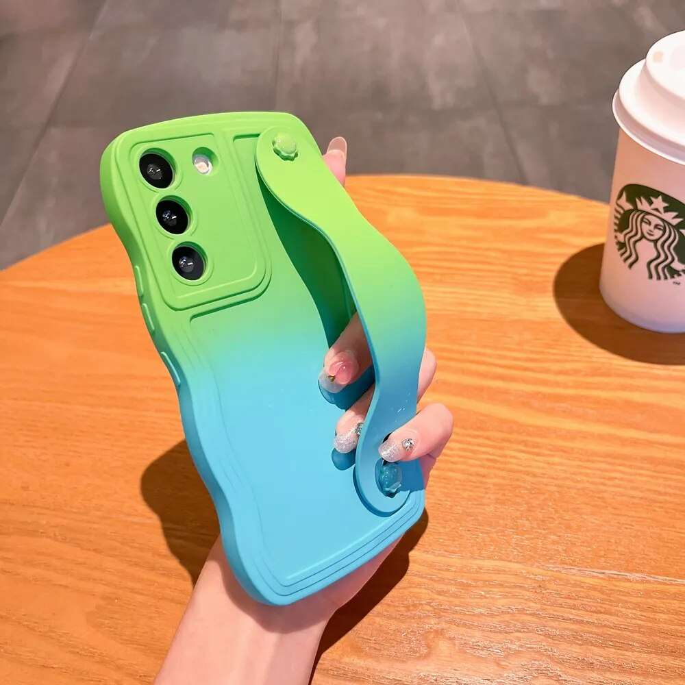 Schutzhülle mit Handschlaufe und Farbverlauf für Samsung