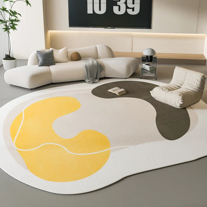 Sandsberg | Sara Luxe Irregulärer Pink Fluffy Teppich – Weich und stilvoll für Schlafzimmer und Wohnzimmer