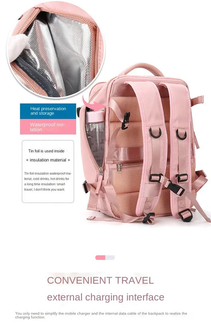 Reise-Hangepäcks-Rucksack mit Schuhfach